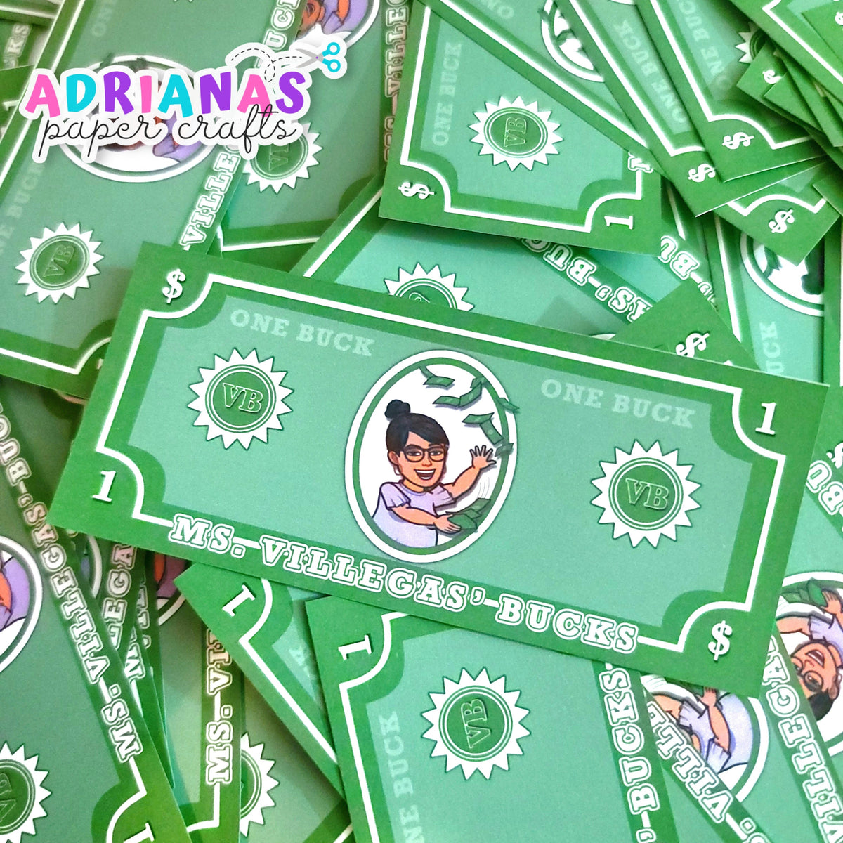 Printable Custom Kids Bucks – Adriana's Paper Crafts