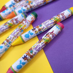 Printable Crayon Wrapper Design