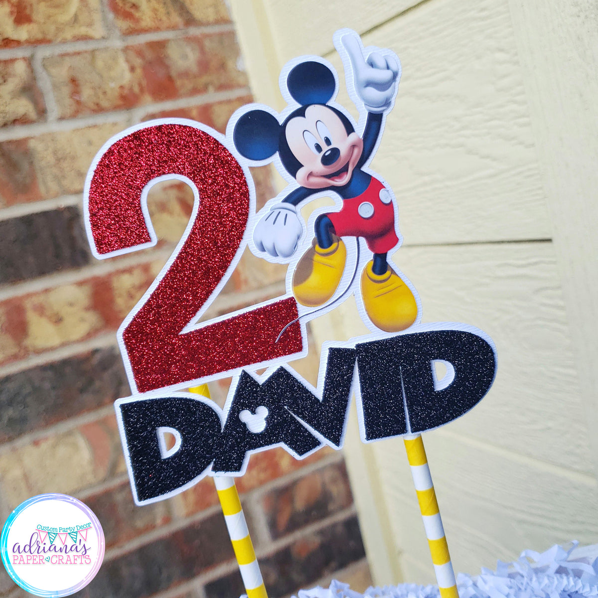 Minnie Mouse Cake Topper – Adriana's Paper Crafts