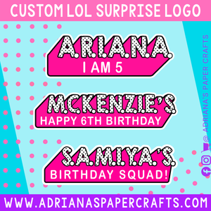 Custom LOL Surprise Dolls Logo