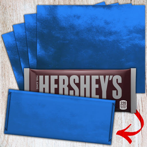 How to foil wrap Hershey's candy bars.
