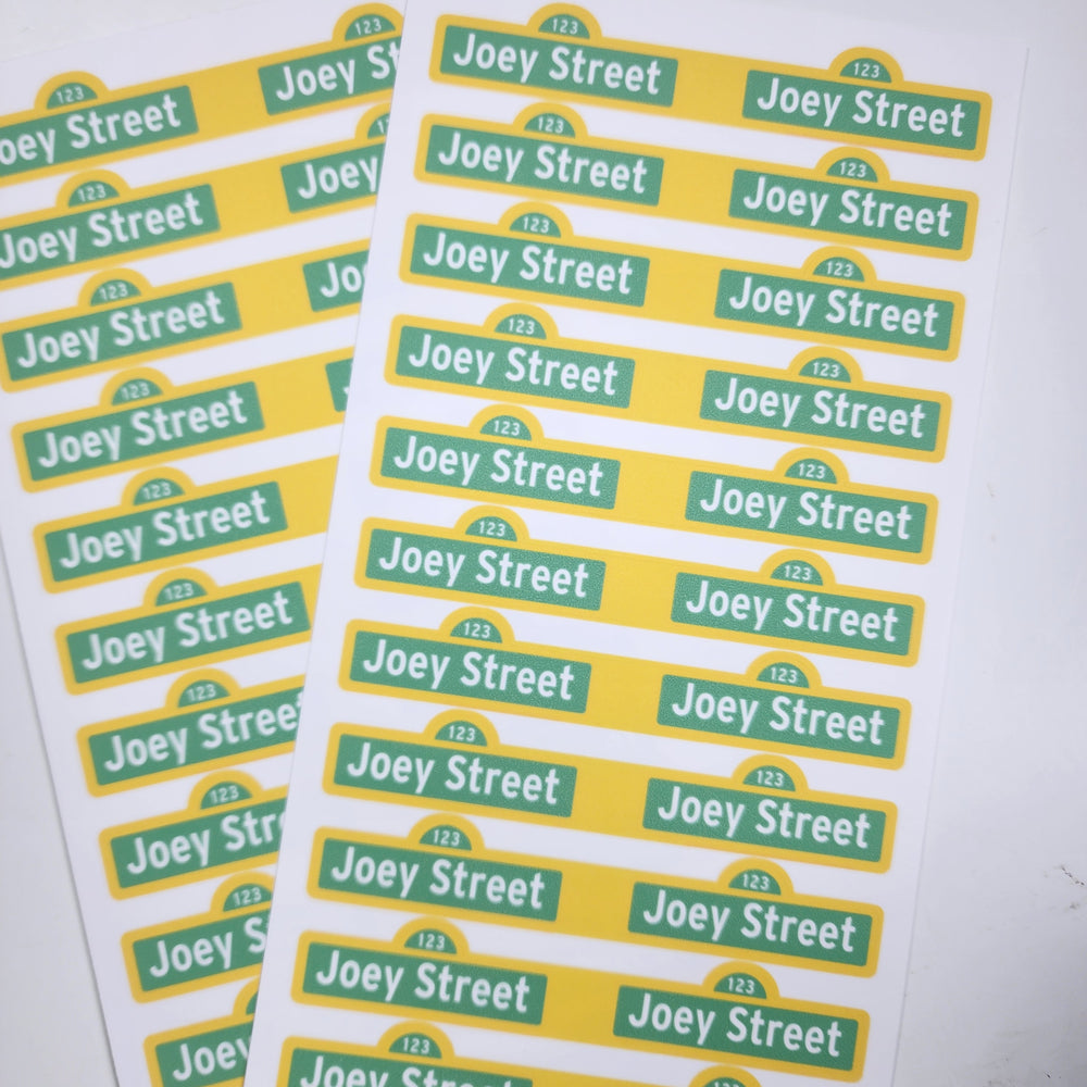 Sesame Street Straw Stickers