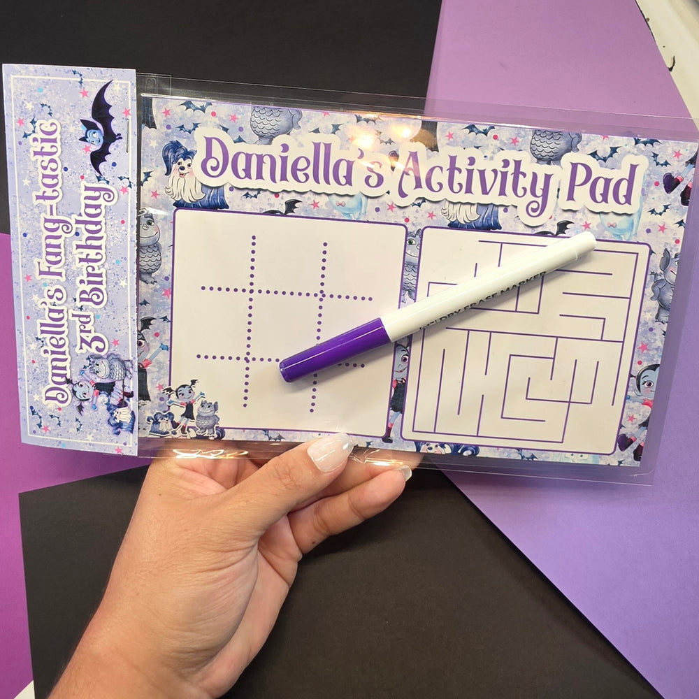 Custom Dry Erase Activity Board