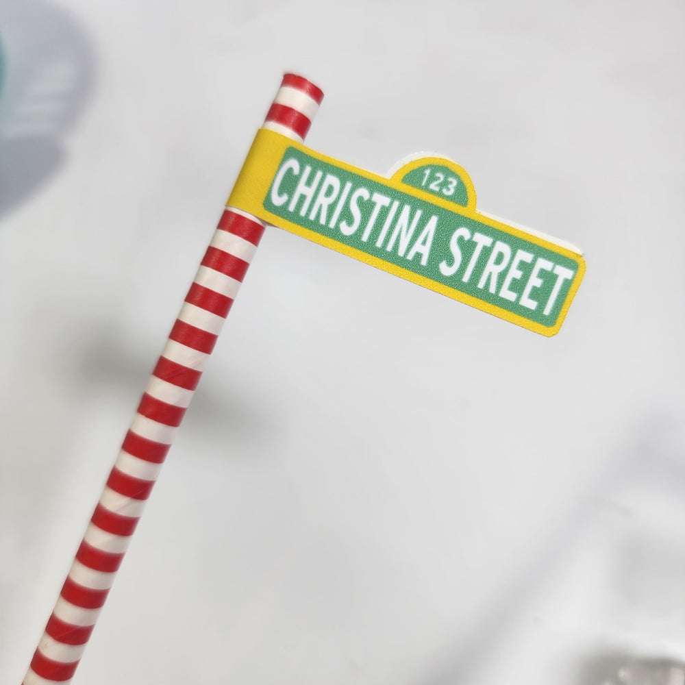 Sesame Street Straw Stickers
