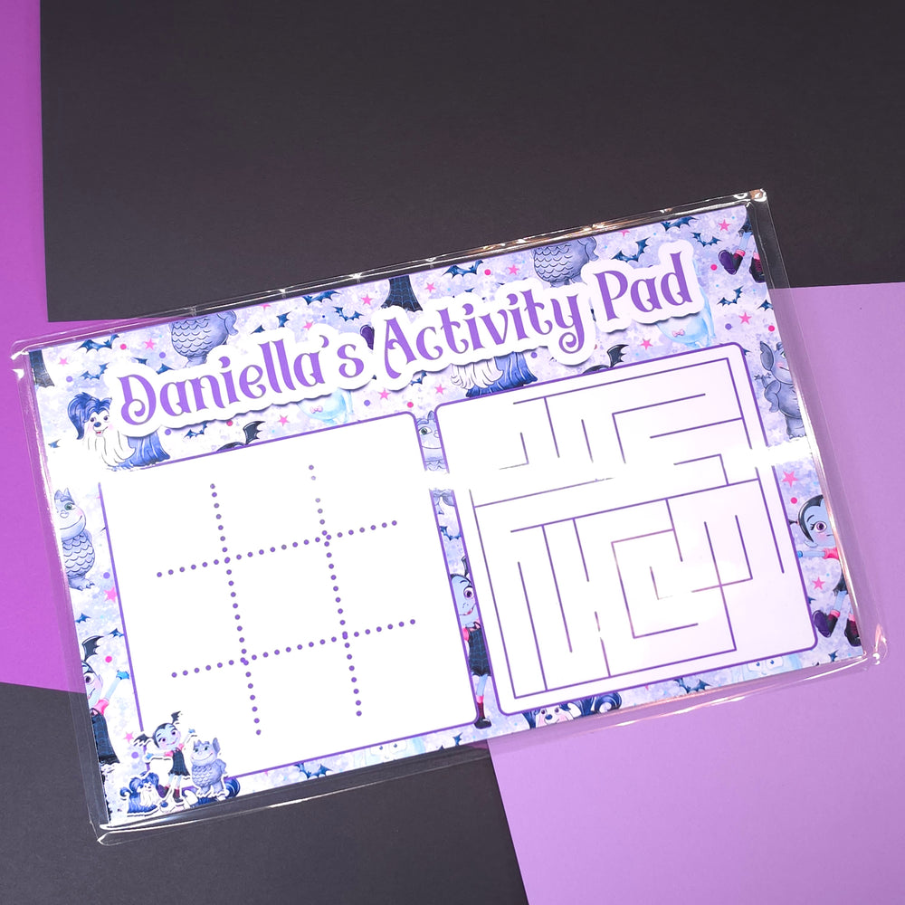 Custom Dry Erase Activity Board