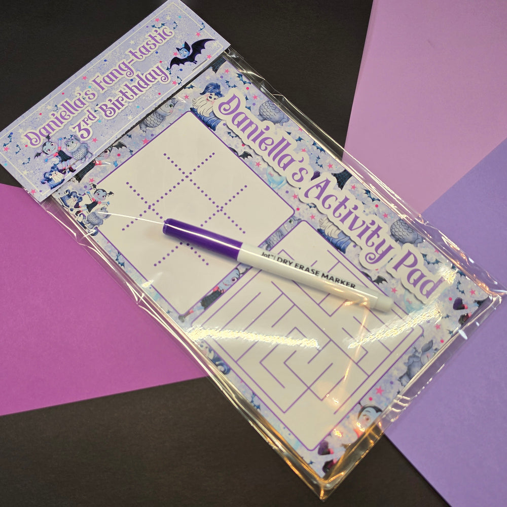 Custom Dry Erase Activity Board