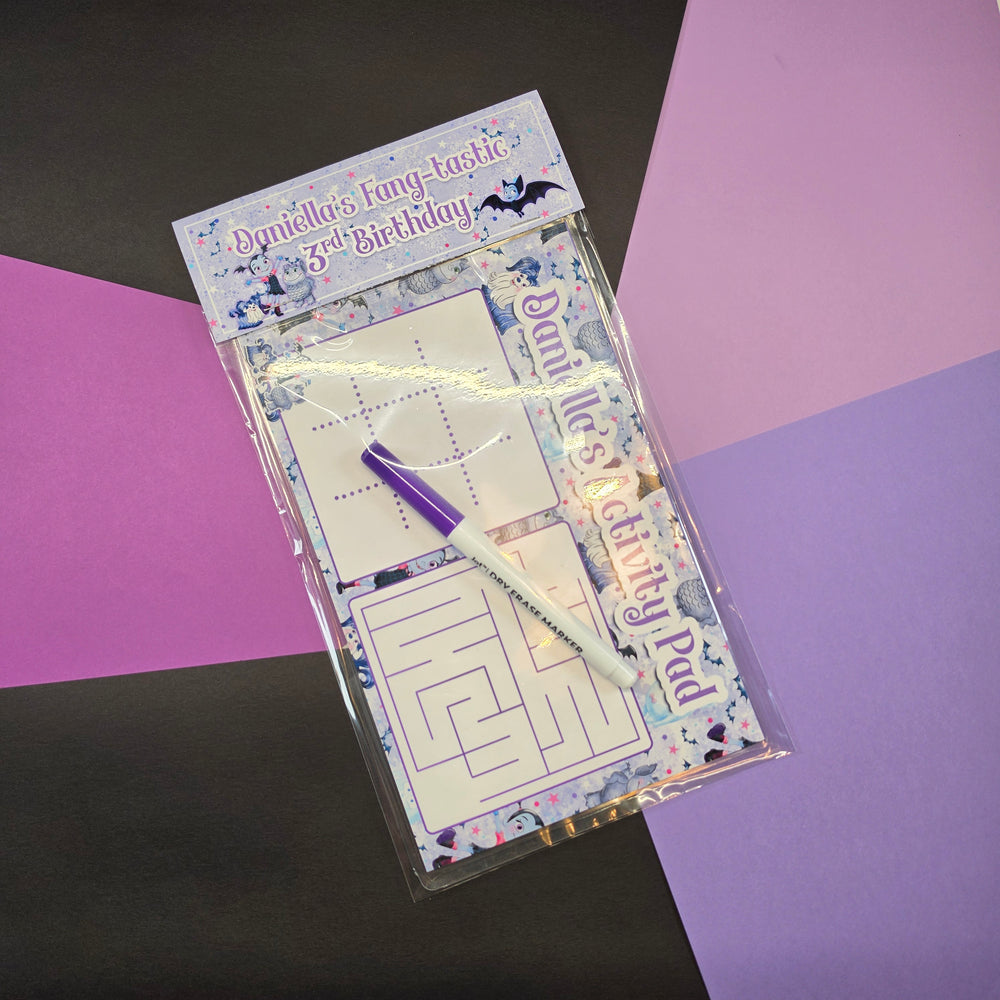 Custom Dry Erase Activity Board