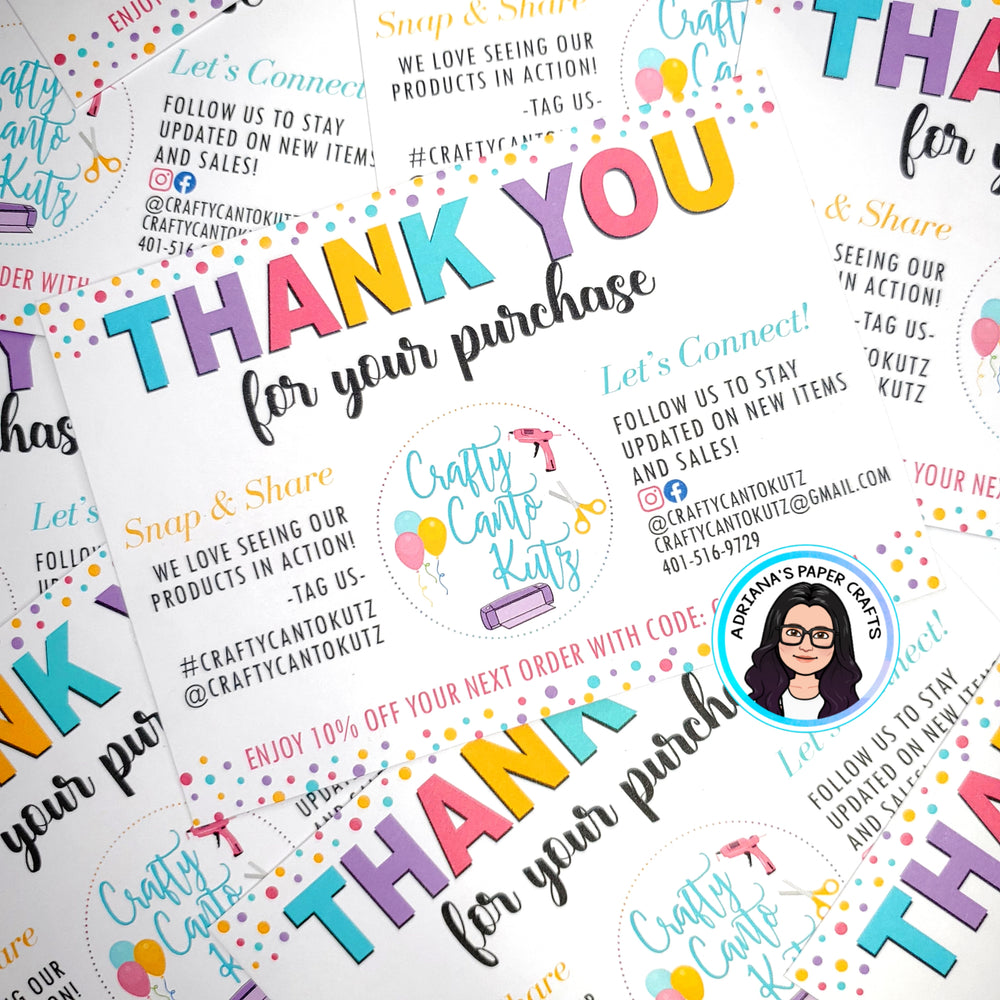 Thank You Cards - Set of 12