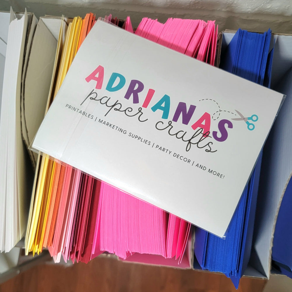 Printable Custom Packaging Insert – Adriana's Paper Crafts