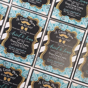 Little Man Baby Shower Invitation