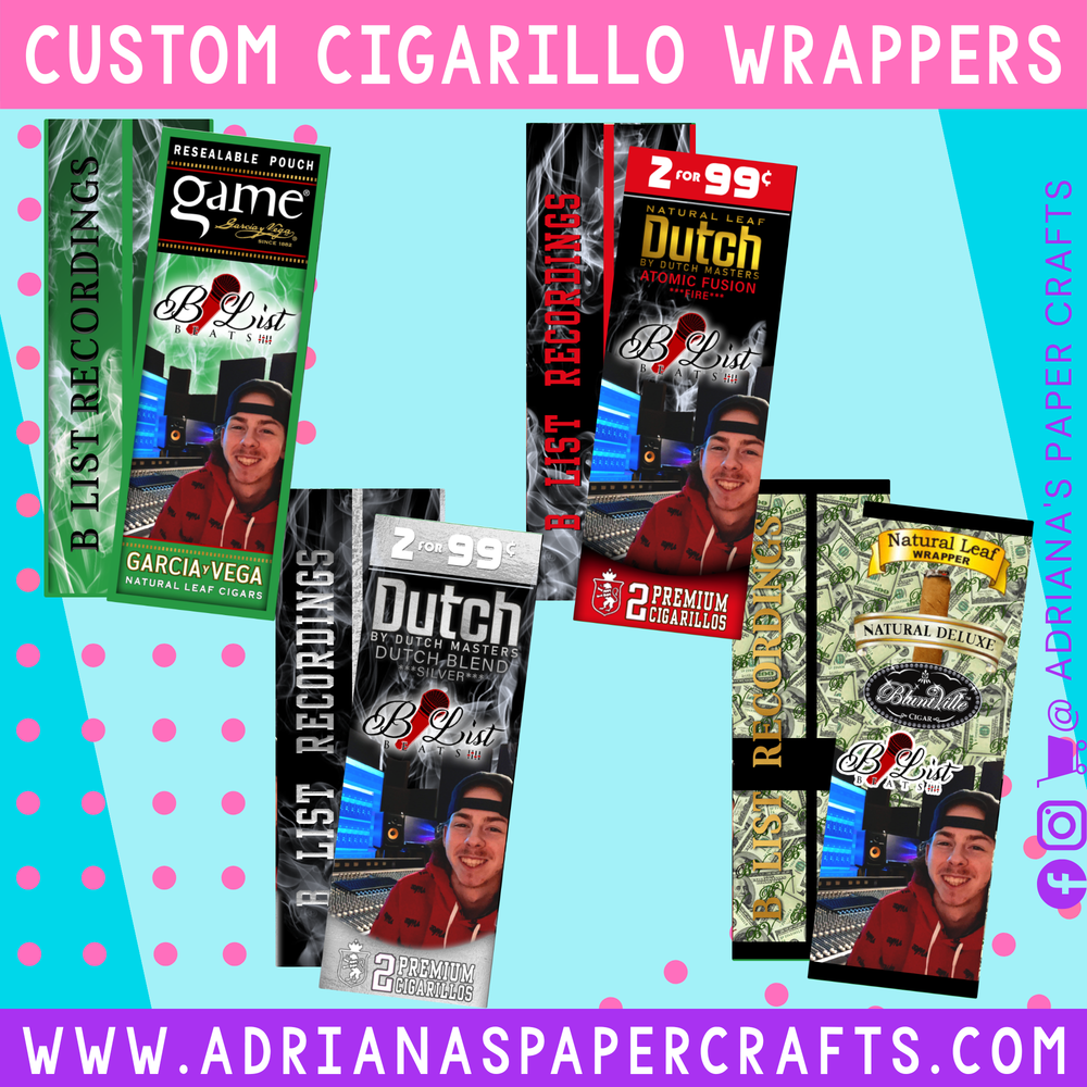 Printable Custom Cigarillo Wrapper