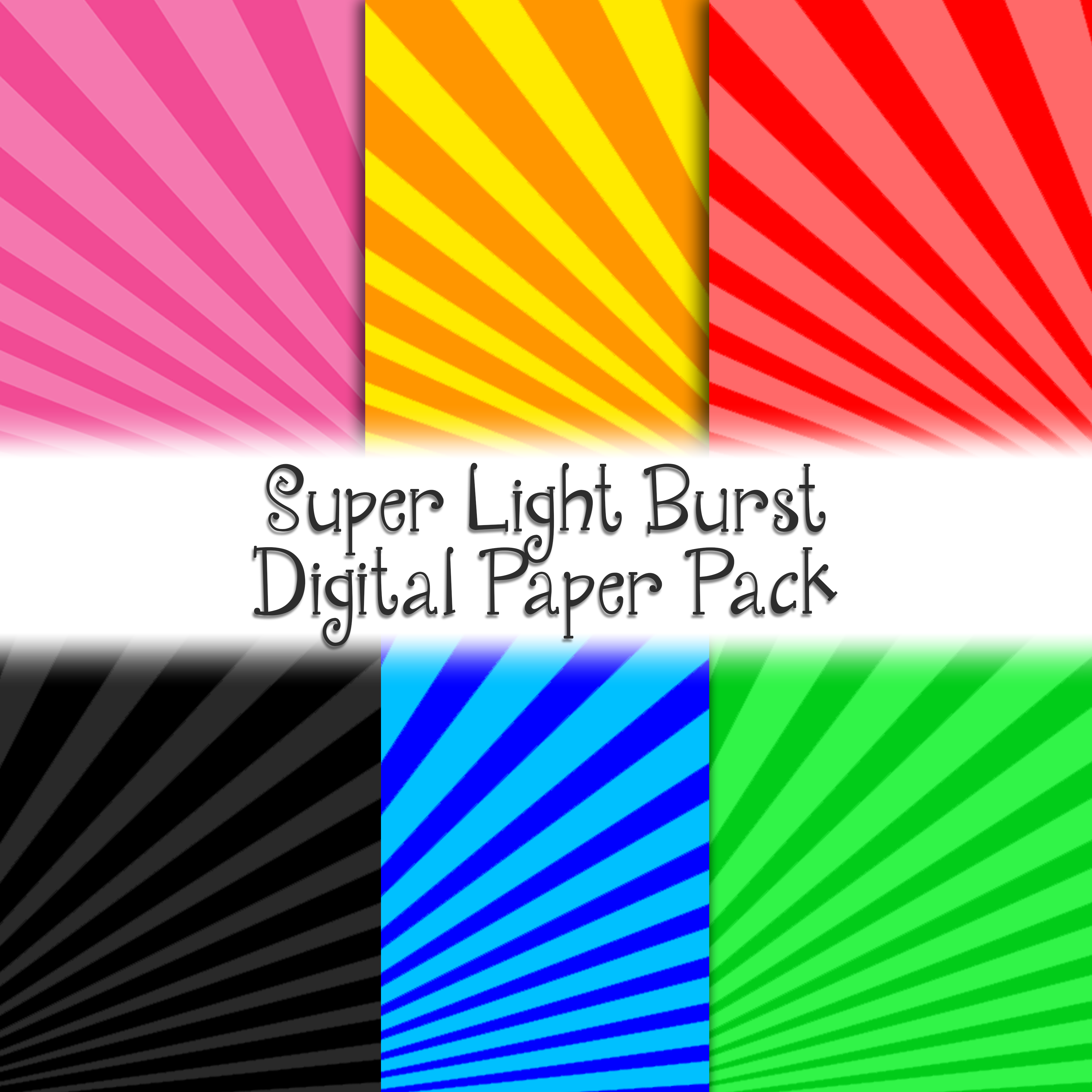 Super Light Burst Digital Paper Pack