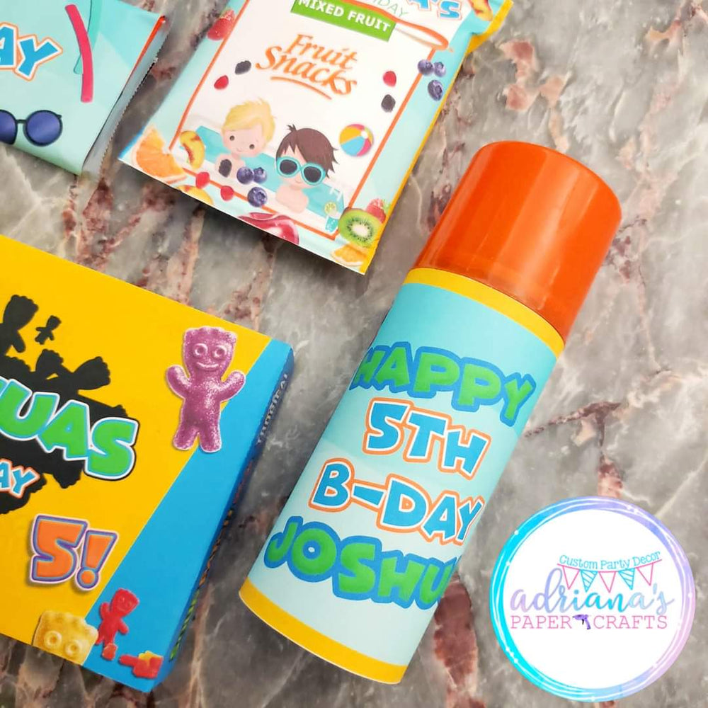 Printable Silly String Wrappers