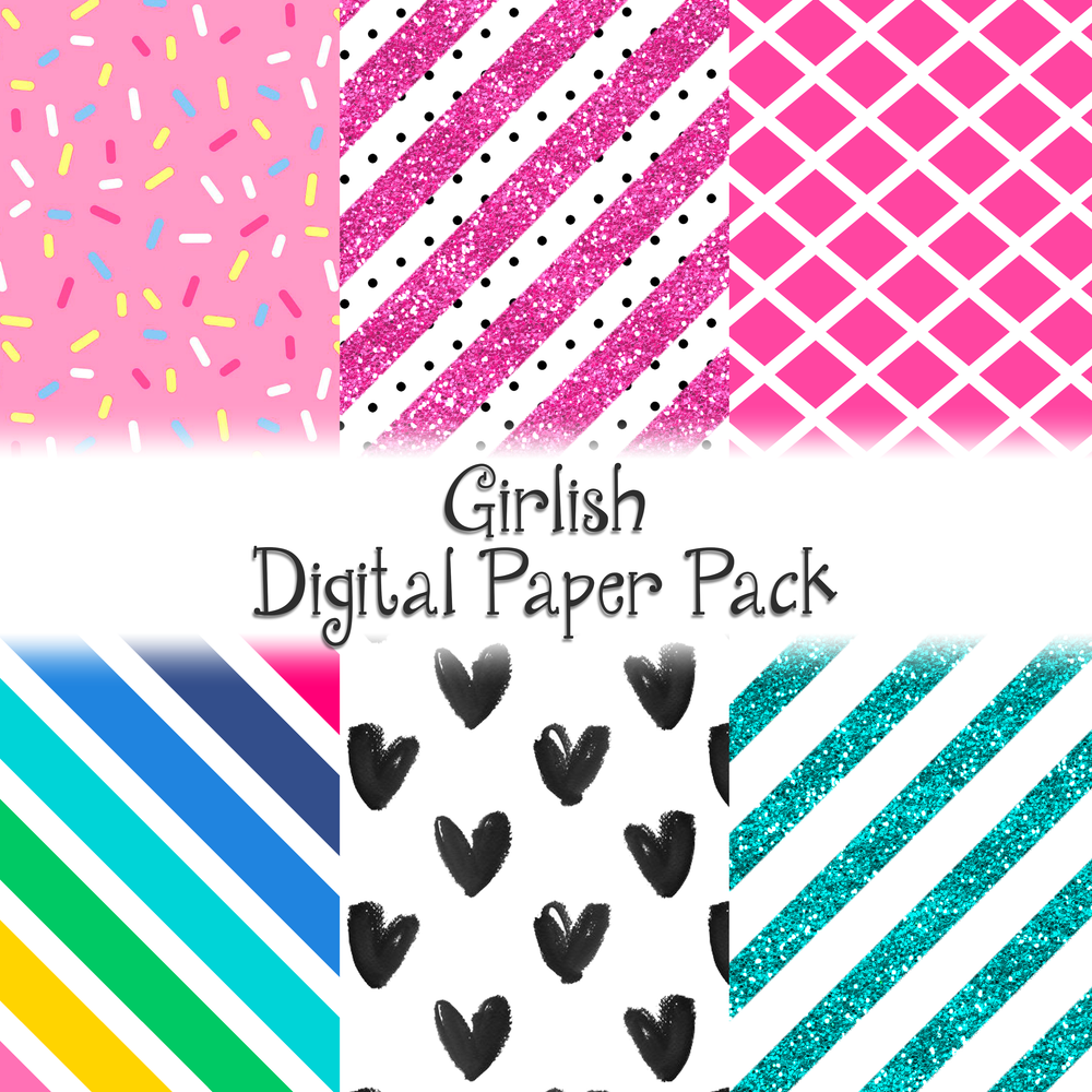 Girlish - Digital Paper Pack