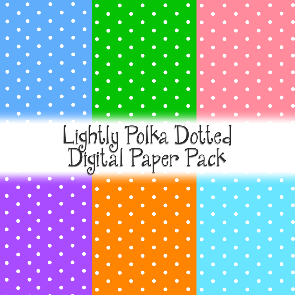 Lightly Polka Dotted Digital Paper Pack