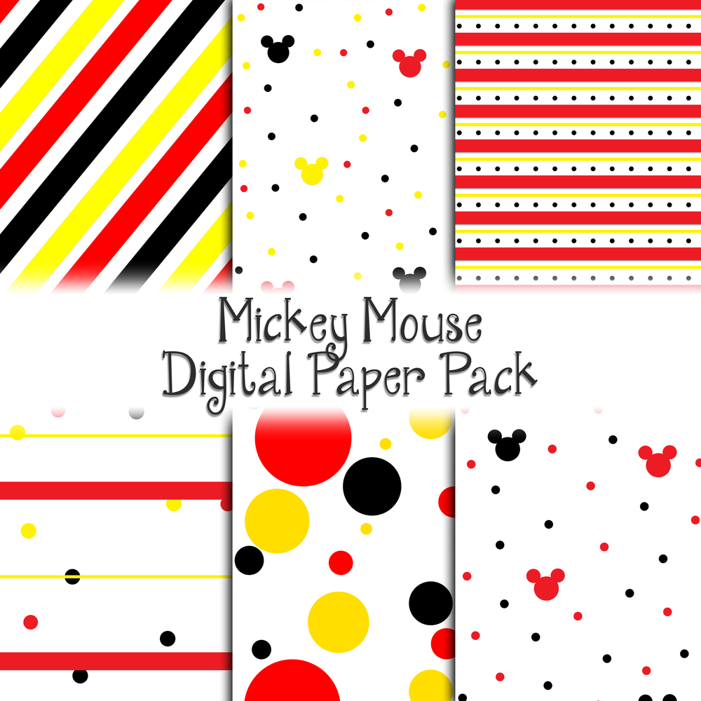 Mickey Mouse Digital Paper Pack