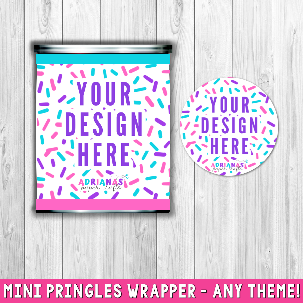Printable Mini Pringles Wrappers Design
