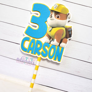 Paw Patrol Style Cake Topper