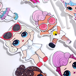 LOL Dolls Cupcake Toppers - Random Assortment - Choose your Quantity