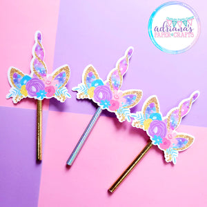 Unicorn Cupcake Toppers
