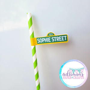 Sesame Street Straw Stickers
