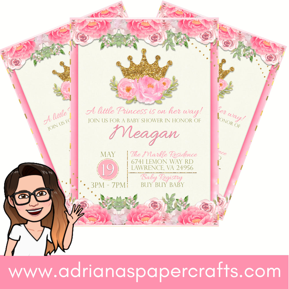 Royal Princess Baby Shower Invitation