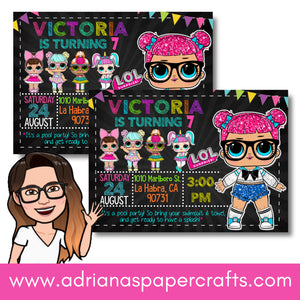 Lol Surprise Birthday Invitation