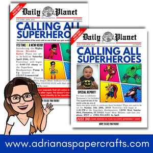 Superhero Invitation