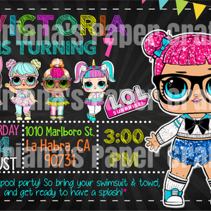 Lol Surprise Birthday Invitation