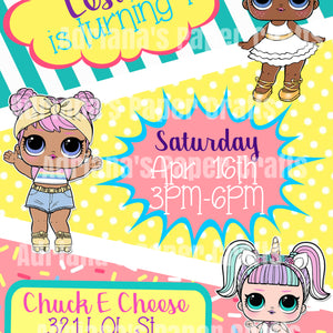Lol Surprise Birthday Invitation