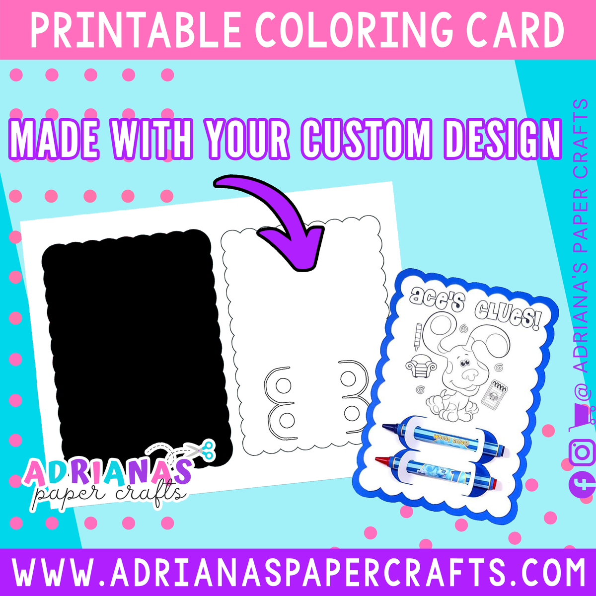 Printable Coloring Cards – Adriana's Paper Crafts