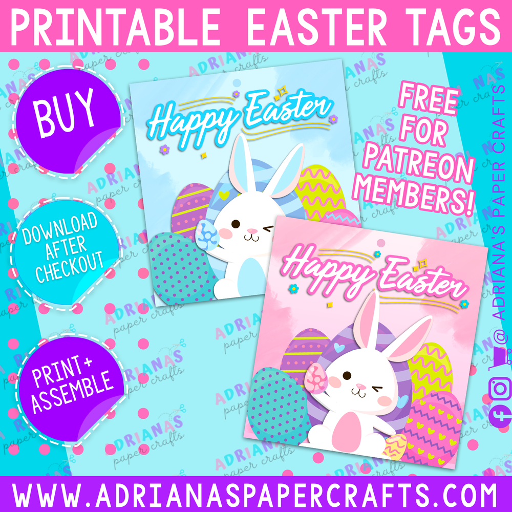 Easter Tags - Printable - Instant Download