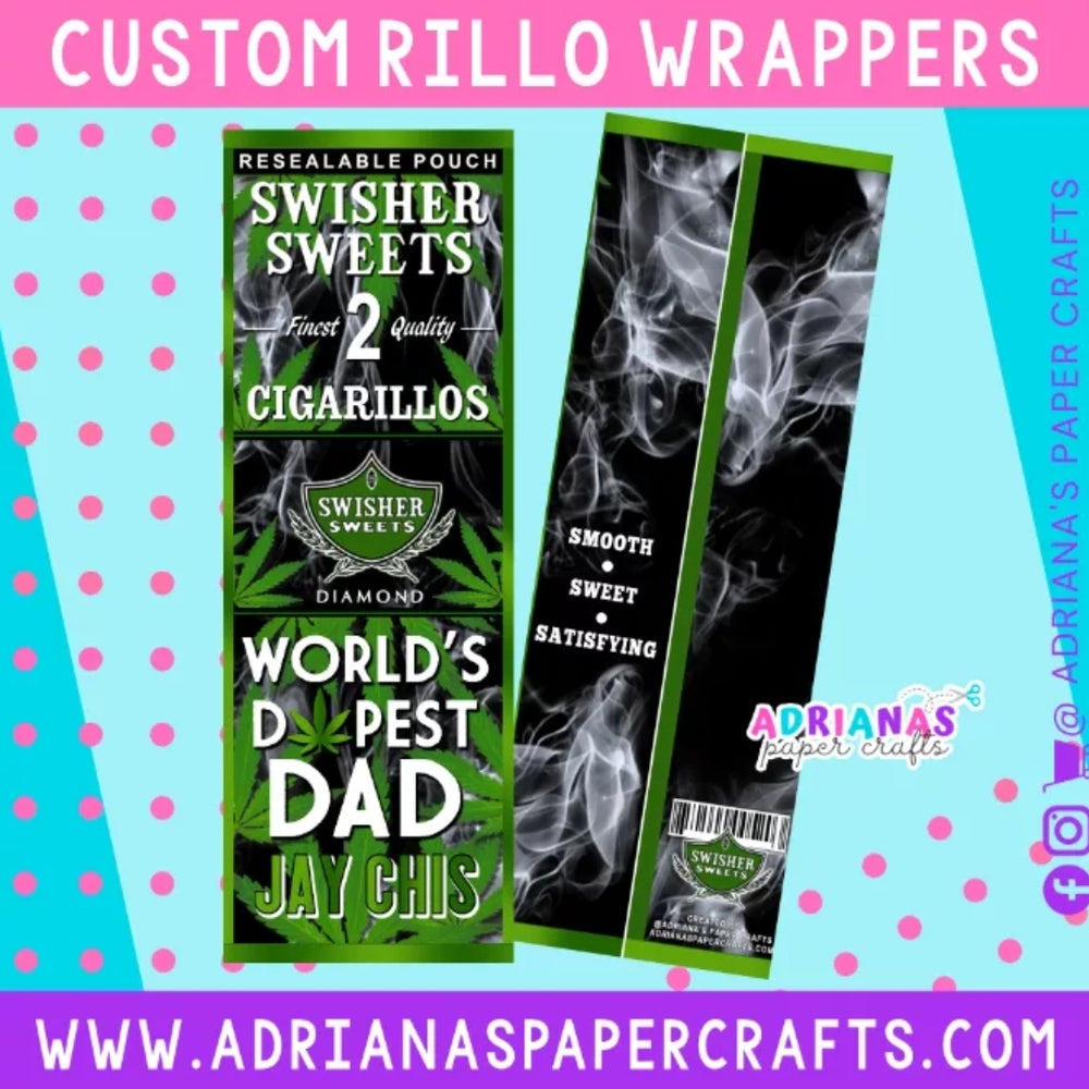 Printable Custom Cigarillo Wrapper