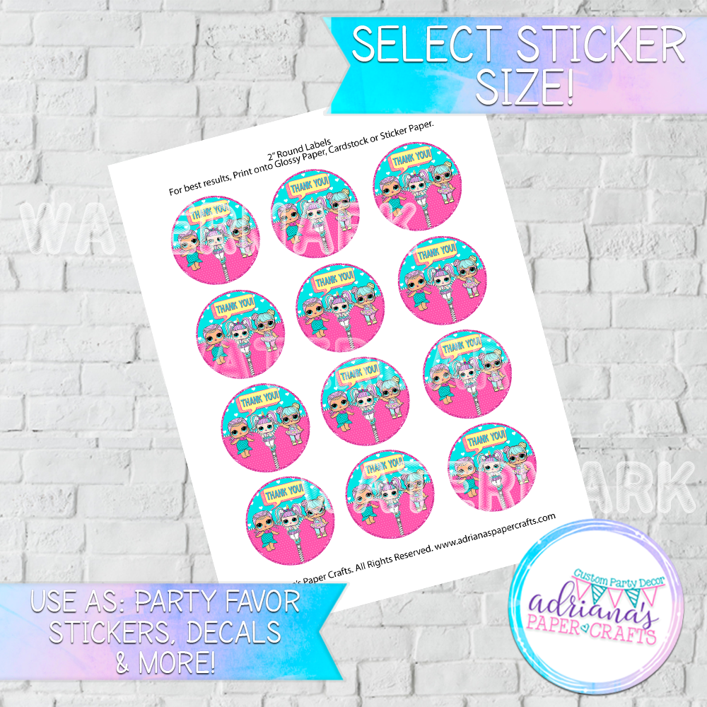 2 Inch Round Stickers – Adriana's Paper Crafts