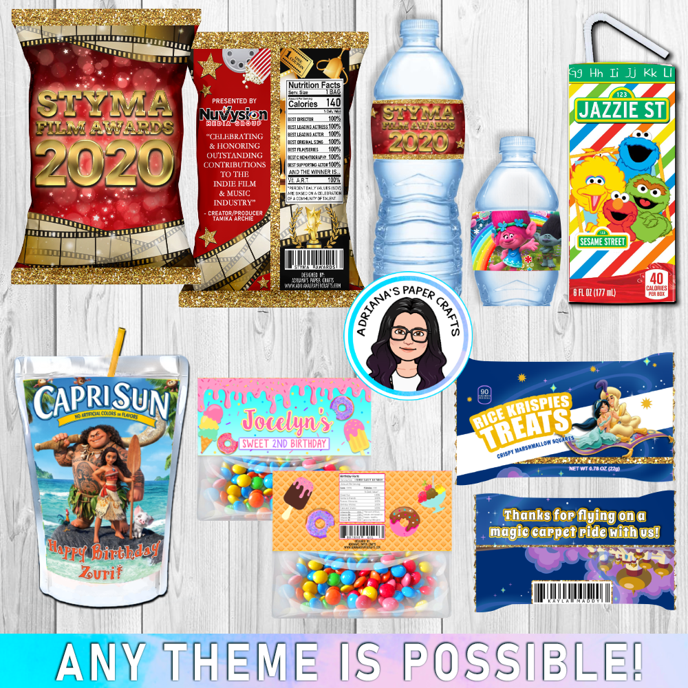 Printable Juice Box Wrapper Design – Adriana's Paper Crafts