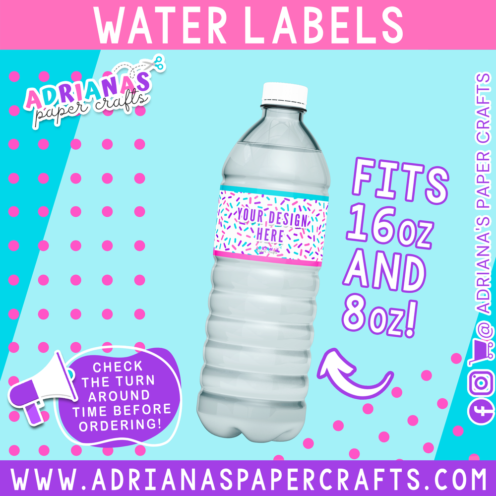 Water Bottle Labels - Set of 10 – Adriana's Paper Crafts water-bottle-labels-set-of-10-adriana-s-paper-crafts