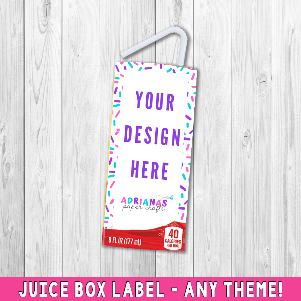 Printable Juice Box Wrapper Design – Adriana's Paper Crafts