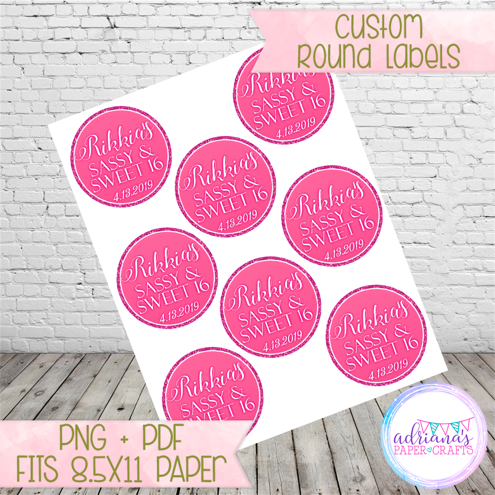 Printable Round Labels