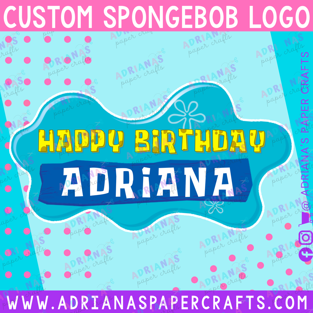 Custom Spongebob Squarepants Logo